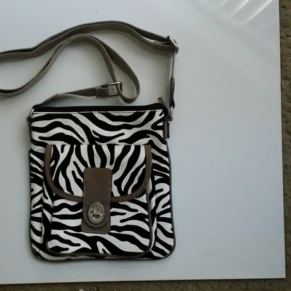 Zebra print purse